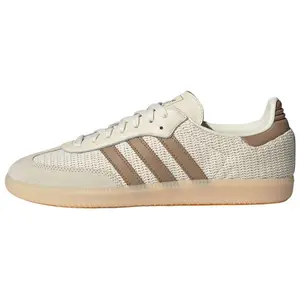 Adidas Originals Samba OG Low-Top Sneakers for Men and Women in Beige with Soft Comfort and Durable Thin Sole Trending Shoes, House White Official Shoes to Get / Maison Mihara
