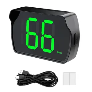 GPS Digital Speedometer for Cars MPH Golf Cart Universal HUD Speedometer, Head-Up Display Car Accessories with LED Large Font, Plug and Play for Cars Truck