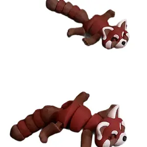 High-Quality Red Panda 3D Print: Cute Animal Display Piece and Fidget Toy