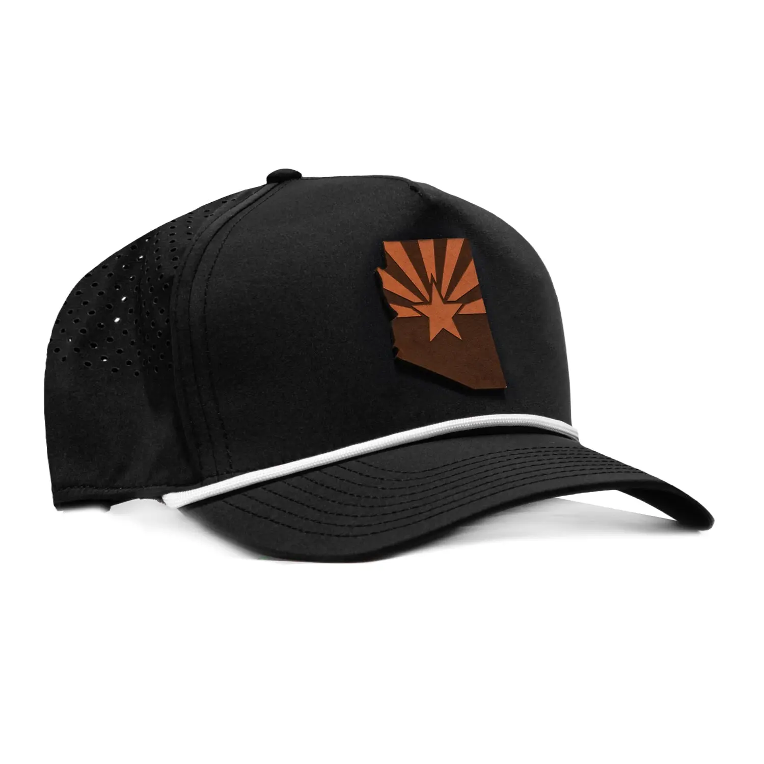 Branded Bills Arizona 48 State Snapback Rope Curved Hat - Black