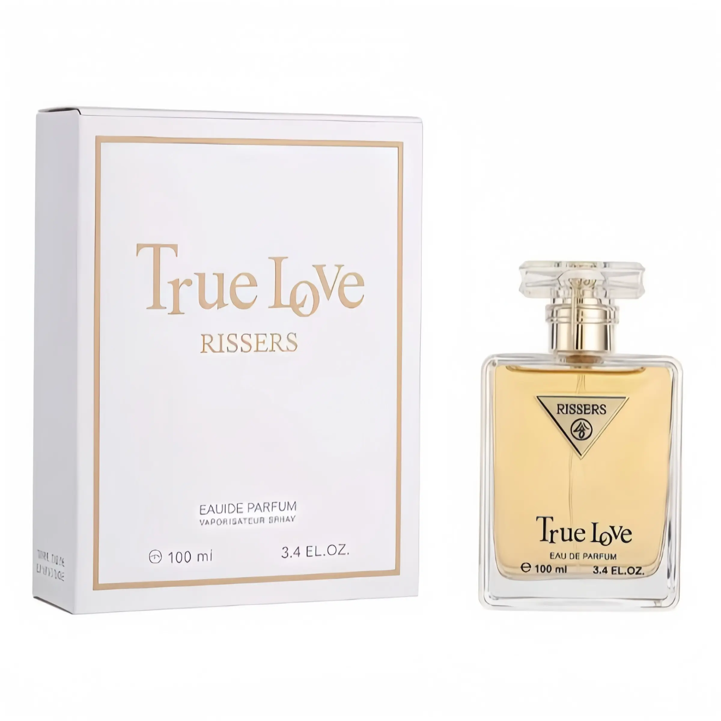 RISSERS True Love Women Perfume 100mlMinimalist White Gold Gift Box Eau de Parfum,Romantic Scent for Dating Wedding AnniversaryHoliday Gift for Her long-lasting fragrance，long lasting women perfumes，pheromone perfume