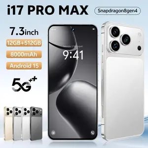 I17ProMax Android Unlocked Phone, 7.3 Inch 5G Network 108MP Cameras 8000mAh Battery 12GB+512GB