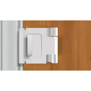 212 MAIN DG01 Outdoor Guardian Safety Lock for Outswing Doors - White, Lock Door Security, Childproofing, Easy Installation, VHB Tape