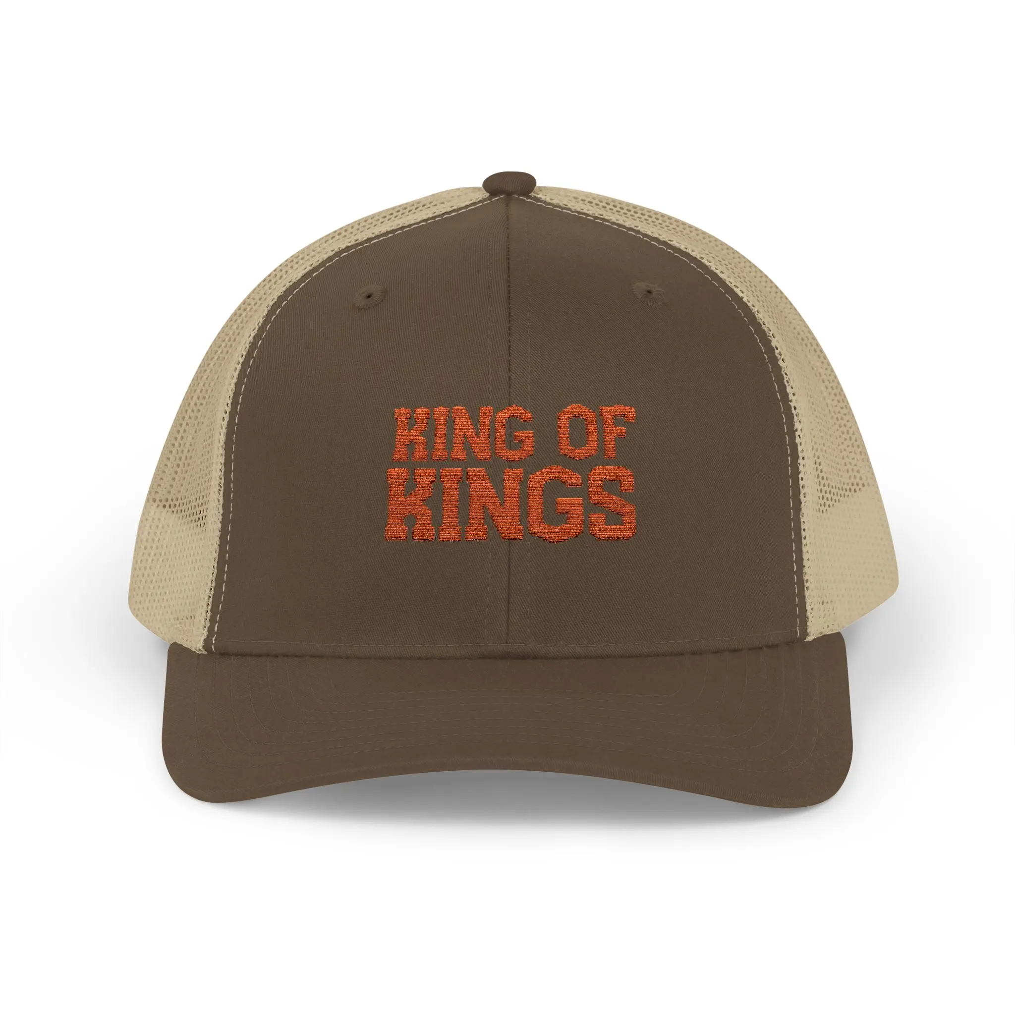 Faith King of Kings Snapback Trucker Cap |  Embroidered Curved Brim Hat, Baseball Hat | Cotton | Snapback Trucker | Headwear for men Women | Quality Caps | Hats for Country Boys