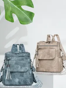 Women's Large Capacity Commuter Backpack, Vintage Simple Multi-Functional Casual Two-Way Shoulder Bag, Fashion Cross-Border New Design, Casual Lightweight Backpack, Casual Daypack, Lightweight Daily Backpack