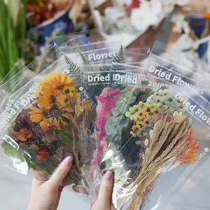 6pcs Large Dried Flower Stickers,Junk Journal, Planner, Scrapbooking Decorative Stickers, Retro DIY Craft Supplies, Nature Stickers