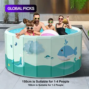 1piece No-Inflation Foldable Portable Round Swimming Pool Paddling Pool Home Outdoor Thickened Pool Fence Game Sand Pit Durable Design Easy Assembly Outdoor Family Pool #GLOBAL PICKS