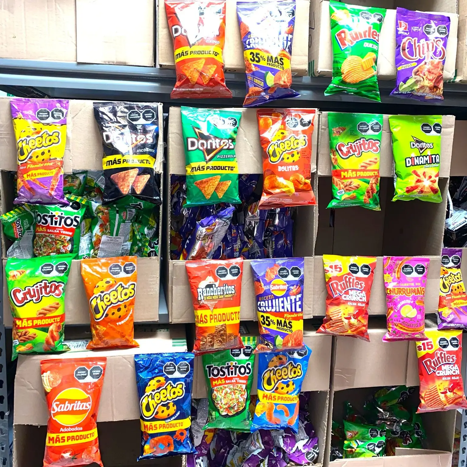 100 BAGS - MIX VARIETY - MEXICAN CHIPS