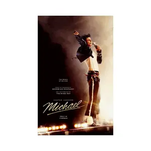 [ MICHAEL JACKSON WALL ART - UNFRAMED POSTER ] Michael Movie Poster Original Intl Advance 27x40, Antoine Fuqua Jaafar Jackson Film Print