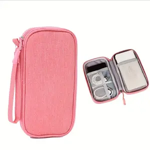 Travel Tech Cable Organizer Bag - Large-Capacity Electronic Accessories Storage Bag for Power Cords, Phones, Hard Drives and USB Flash Drive Cables