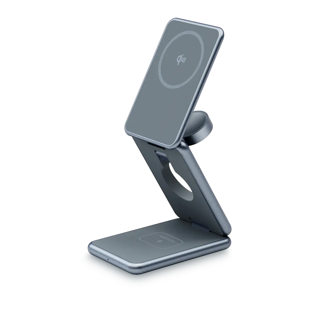 FlexCube Slim 3-in-1 Qi2 Wireless Charger for Samsung Galaxy