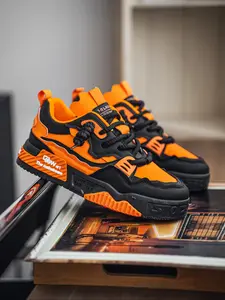 Men's Fashion Sports Shoes Colorblock, Street Style Wild and Trendy, Casual Running Shoes, Sporty Running Shoes, Dad Sneakers Running Shoes Size 48, Fall Winter New