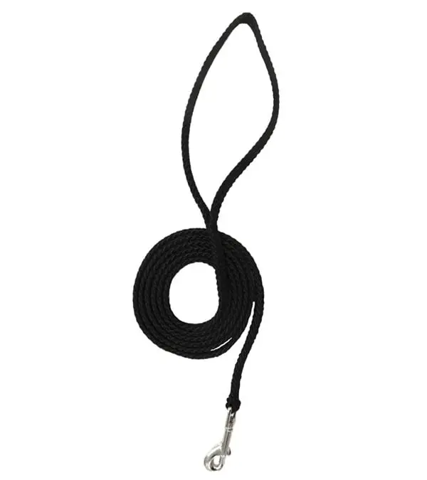 Lone Wolf 3648-RY Flat Braided Rope Lead with Snap, Royal Blue - 0.25 in.