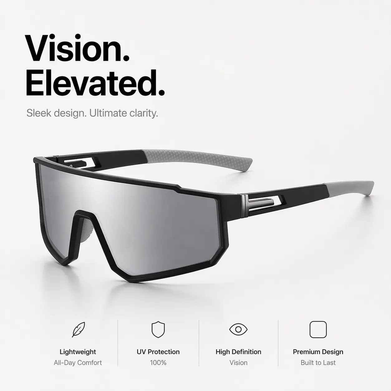 YOFOZEAL Women's Polarized Sports Sunglasses - Full Rim Sports Eyewear, Anti-Slip Design, UV Protection for Baseball, Cycling