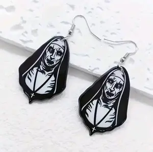 The Nun Halloween Horror Earrings