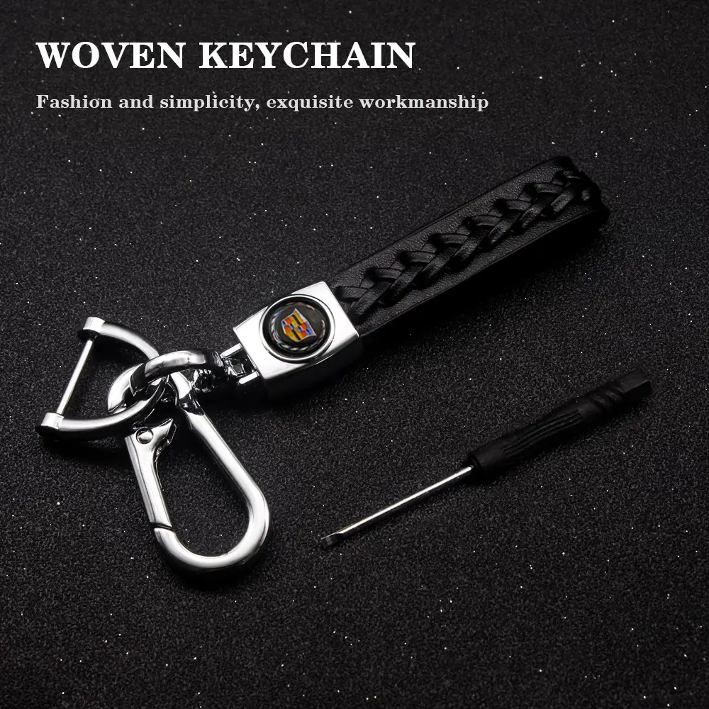 Cadillac Keychain Set, Minimalist Design Keychain, Durable & Stylish Car Accessories, Keychain for Car Keys, Stylish Keyring, Perfect Fit for Ct4 Xt4 Xt5 Models, Enhance Your Vehicle’s Look