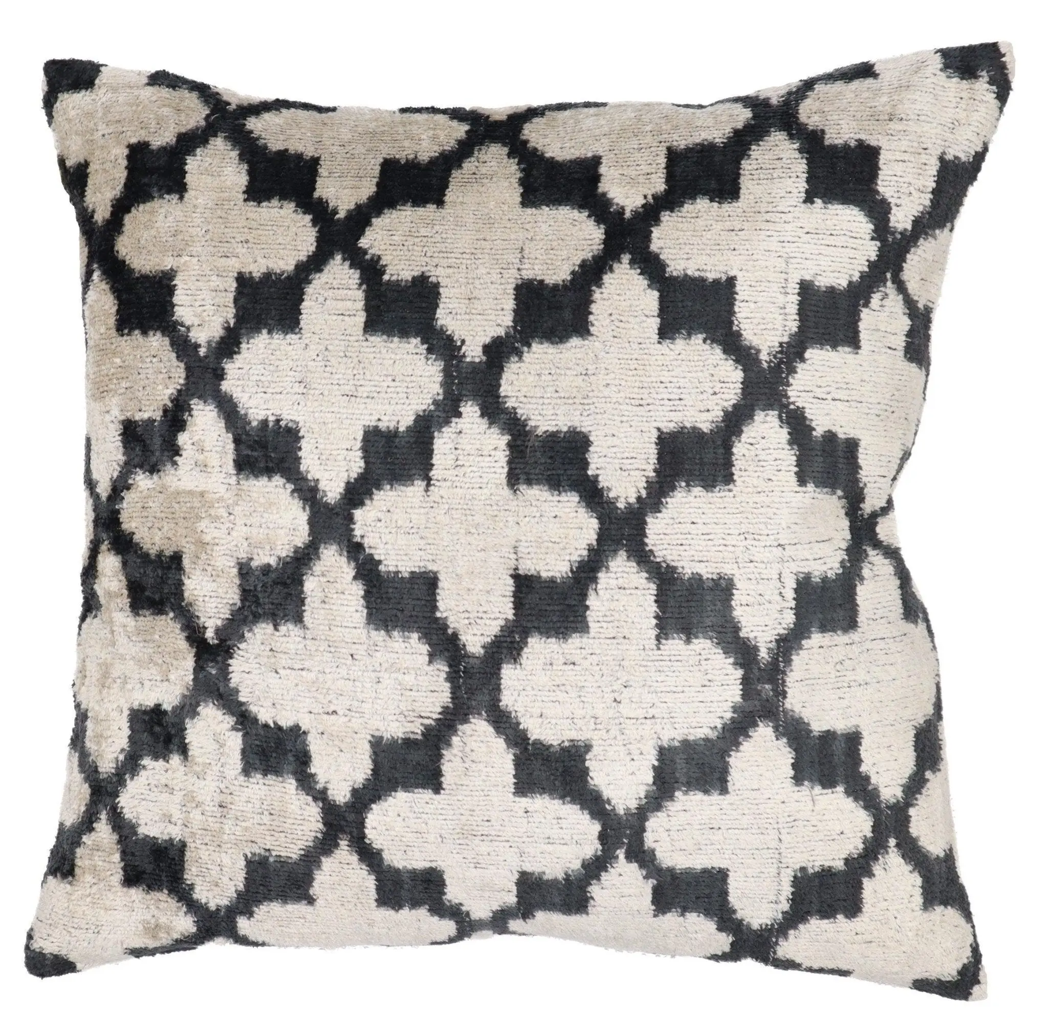 Canvello Throw Back Blavk & White Cushion For Sofa | 16 x 16 in (40 x 40 cm)