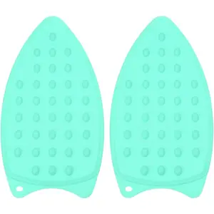 Silicone Iron Rest Pad  Multipurpose Heat Resistant Iron Rest Plate Protective Pad for Ironing Board Steamer Steam Compact Mat Lake Blue