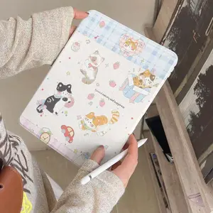 Cute Little Bear Christmas Penguin For iPad Pro Air 13'' 11'' M5 M4 M3 M2 2 1 11th A16 12.9'' 10 9 8 Th Mini 7 6 5 4 7.9" Case