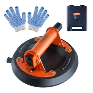 【Father's Day】VEVOR Glass Suction Cup, 8" 615 lbs Load Capacity, Vacuum Suction Cup with ABS Handle and Carry Box, Heavy Duty Industrial Suction Cup Lifter Tool for Glass, Granite, Tile, Metal, Wood Panel Lifting