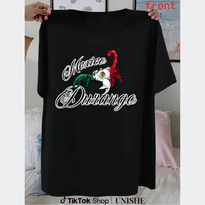 Unisex Mexican Durango Flag Shirt with Scorpion Graphic – Pure Cotton Comfort