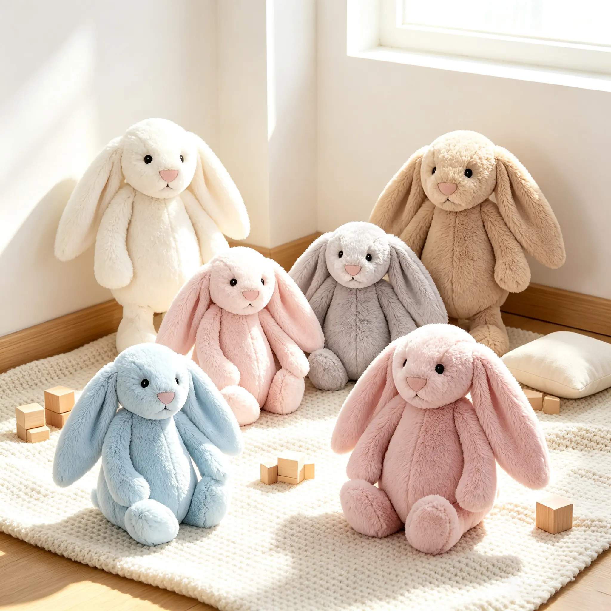Shy Rabbit Soft Toy 12in - Soft Rabbit as Furniture Decoration - The Best Gift for Family and Friends
