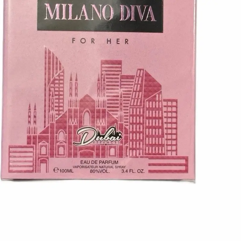 Milano Diva Women's Floral Fruity EDP Perfume Spray, 3.4 FL. OZ Vanilla-Scented Unique Aroma Spray Bottle