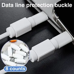 8 Counts Cable Protector, Reduces Fraying and Damage Over Time，Fits Most Standard Charging Cables