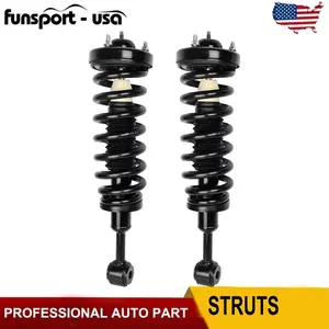 Pair Front Shock Struts w/ Coil Spring For 2004-2008 Ford F150 06-08 Mark LT 4WD