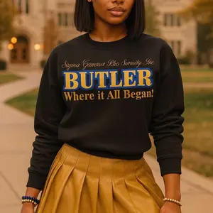 Butler University Sweatshirt. Sigma Gamma Rho Sweatshirt. SGRhos, Lady Sigmas, Sigma Women, Pretty Poodles.