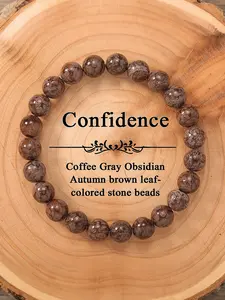 Healing Obsidian Crystal Bracelet, Boost Confidence & Clear Negative Thoughts, Emotionally Balanced Stone Jewelry, Anxiety Relief Accessory