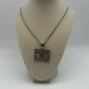 DC Logo Necklace w/ Removable Pendant – 24” Rope Chain