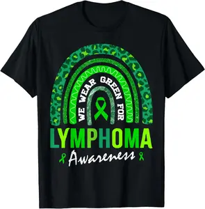 100% cotton Unisex In September We Wear Green for Lymphoma Awareness T-Shirt