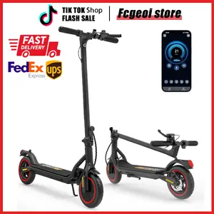 【Dealsforyou】Adults Foldable Electric Scooter W3 8.5" Pneumatic Tire 500W Motor 36V 7.8Ah Battery 24-34km Range Dual Brakes 3 Speed Modes Max Load 100KG Waterproof IP65 Aluminum Alloy Body Summervibes