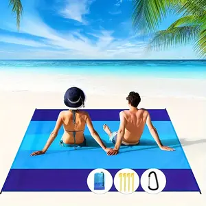 Beach Mat, Comfortable Outdoor Rug for Beach & Poolside Use, Durable Material, Perfect for Relaxing at the Beach or Poolside, Geometric Pattern Rug