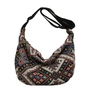 2026 New Large-Capacity Ethnic Style Dumpling Bag for Women, Korean Fashion Versatile Crossbody Shoulder Bag, Trendy Ins Inspired Handbag