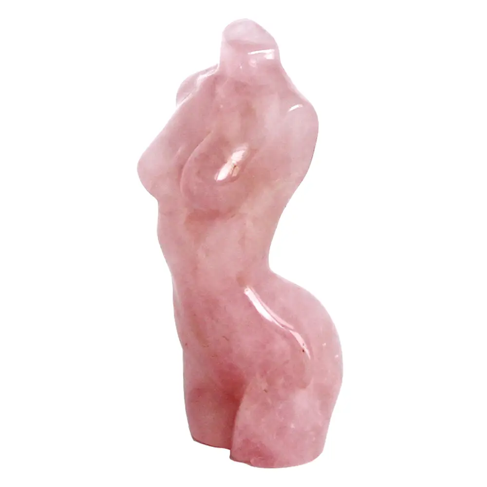Goddess Body Crystal Carved Female Model Gemstone Figurines Pocket Stone Statue Healing Crystals Quartz
