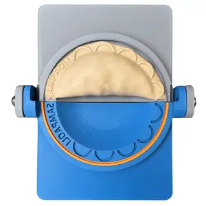 SAMPAOLI COMMERCE USA – Personalized Empanada Press with Flower Crimp – Custom Name or Logo – Handmade in USA – Empanada Dumpling Calzone Maker – Sizes 4.7” to 7”