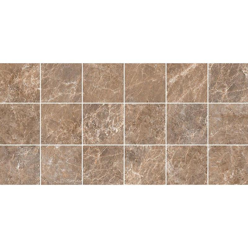 2 In. X 2 In. Mosaic Mira Brown Satin Matte Porcelain - Square Wall & Floor Tile (4.84 Sqft/Case)