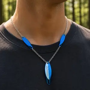 Lure necklace Blue