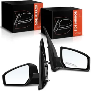 Driver Side Power Door Mirror - Compatible with Nissan Sentra 2007 2008 2009 2010 2011 2012 - Non-Heated Non-Folding Black Outside Rear View Mirror - Replace# NI1320167, 96302ET01E