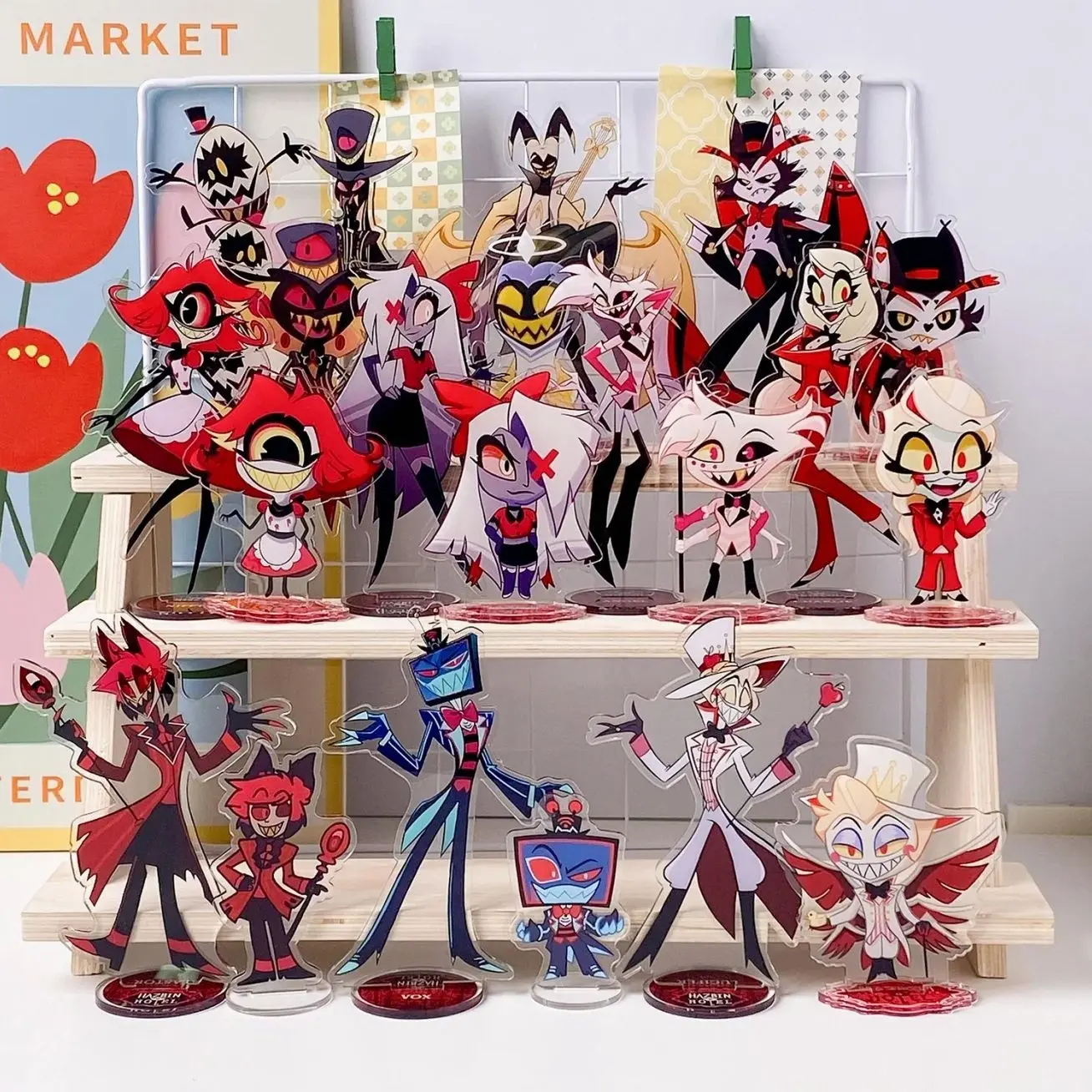 21 ops (not combo) Hazbin Hotel Normal Style & Chibi Style Acrylic Standee | VOX, Alastor, Lucifer, Angel Dust, Husk, Charlie, Vaggie and Other Characters