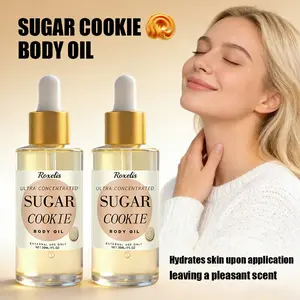 2-Pack Sugar Cookie Body Oil | Roxelis - Moisturize Dry Skin, Hydrating, Gentle Aroma & Daily Massage