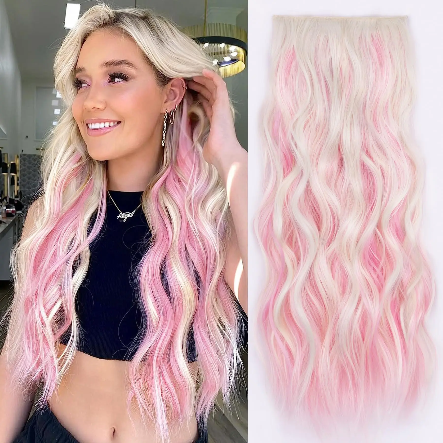 Light Pink mix Blonde