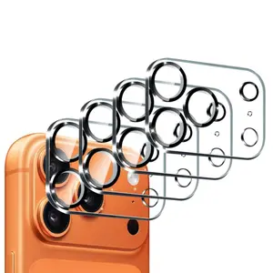 4 Pack Camera Lens Protection Film for iPhone 17 Pro Max 6.9 Inch Screen, Tempered Glass, Scratch Resistant, Fits iPhone 17 Pro 17 Air 16 Pro Max