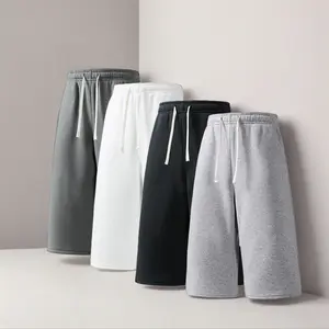 High-Quality 4 Pack Men's Capri Pants 3/4 Length | Plain Beige Casual Sweatpants Trousers for Men | 1 Pack Available Shorts