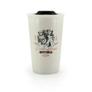 Star Wars Ewok Ceramic Mug With Lid | Endor Forest Outfitting Co. | 12 Ounces