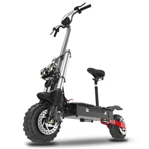 X60 Electric Scooter Foldable for Adults with 6000W Dual Motors 11 Inch Off-Road Tire Hydraulic Shock Absorbers