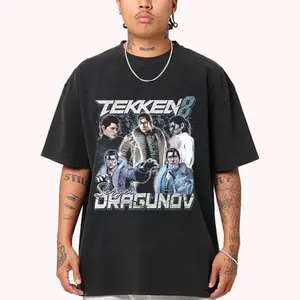 Tekken 8 Competitive Fighter Graphic T Shirt For Arcade Gaming Fans HY3009