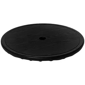 Poolside Umbrella Table Screw On Umbrella Tray For Swimming Pool Or Garden No Tools Required Two Caps Secure In Place 19.75 Inch Diameter